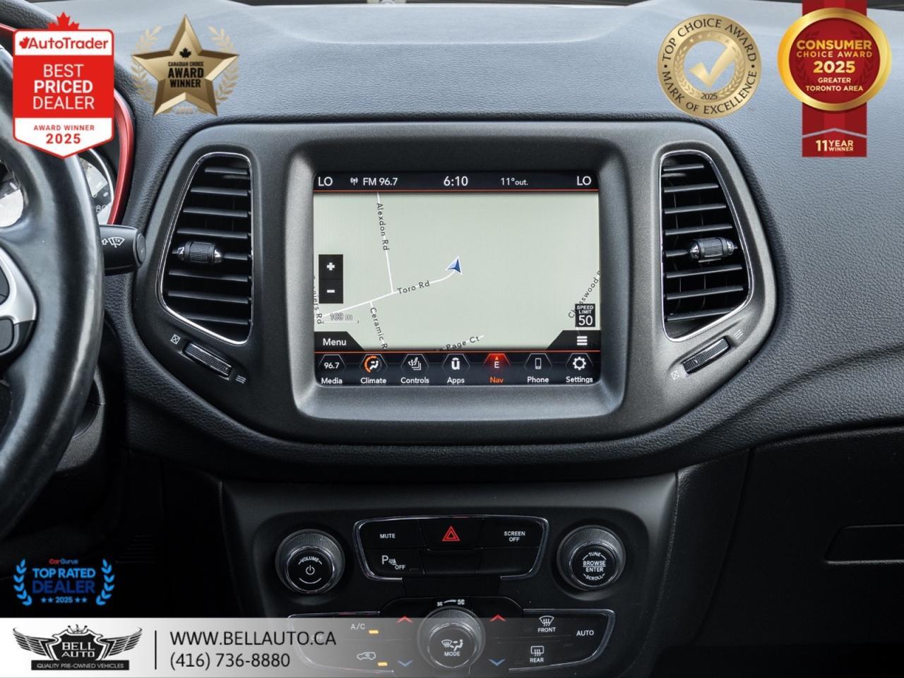 2020 Jeep Compass Trailhawk | 4WD | NAVI | B.CAM | DRVEMDS | LTHR | NOACCIDENT Toronto ON