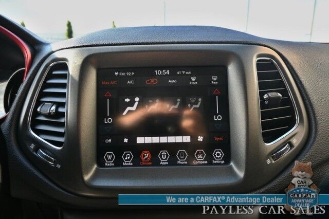 2020 Jeep Compass Trailhawk / 4X4 / Automatic / Premium Leather Trimmed Seats / Cruise Control / Apple CarPlay & Android Auto / Power Windows, Locks & Mirrors / Keyless Entry & Start / Back Up Cam / 30 MPG Anchorage AK