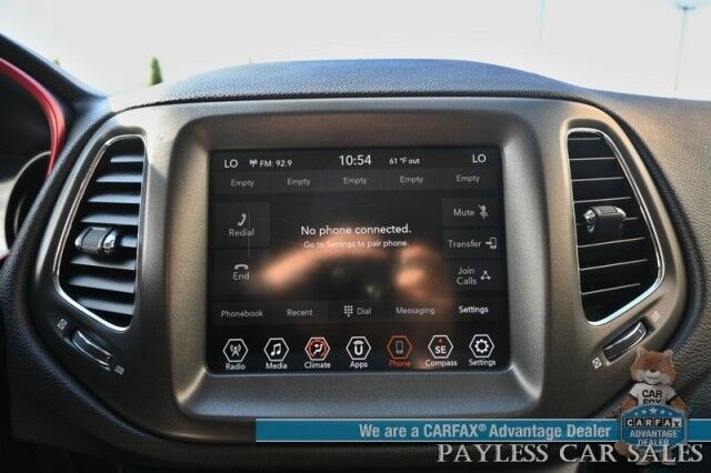 2020 Jeep Compass Trailhawk / 4X4 / Automatic / Premium Leather Trimmed Seats / Cruise Control / Apple CarPlay & Android Auto / Power Windows, Locks & Mirrors / Keyless Entry & Start / Back Up Cam / 30 MPG Anchorage AK