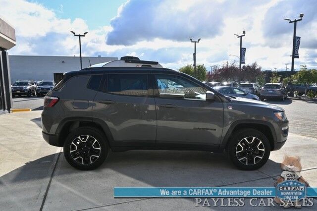 2020 Jeep Compass Trailhawk / 4X4 / Automatic / Premium Leather Trimmed Seats / Cruise Control / Apple CarPlay & Android Auto / Power Windows, Locks & Mirrors / Keyless Entry & Start / Back Up Cam / 30 MPG Anchorage AK