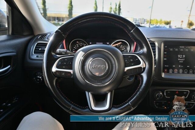 2020 Jeep Compass Trailhawk / 4X4 / Automatic / Premium Leather Trimmed Seats / Cruise Control / Apple CarPlay & Android Auto / Power Windows, Locks & Mirrors / Keyless Entry & Start / Back Up Cam / 30 MPG Anchorage AK