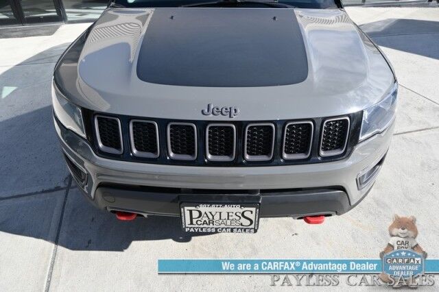 2020 Jeep Compass Trailhawk / 4X4 / Automatic / Premium Leather Trimmed Seats / Cruise Control / Apple CarPlay & Android Auto / Power Windows, Locks & Mirrors / Keyless Entry & Start / Back Up Cam / 30 MPG Anchorage AK