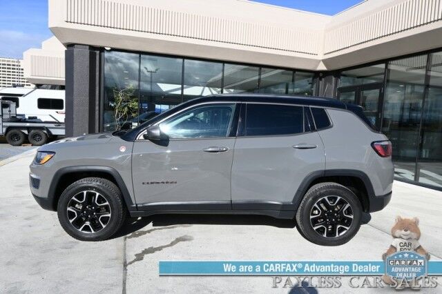2020 Jeep Compass Trailhawk / 4X4 / Automatic / Premium Leather Trimmed Seats / Cruise Control / Apple CarPlay & Android Auto / Power Windows, Locks & Mirrors / Keyless Entry & Start / Back Up Cam / 30 MPG Anchorage AK