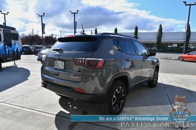 2020 Jeep Compass Trailhawk / 4X4 / Automatic / Premium Leather Trimmed Seats / Cruise Control / Apple CarPlay & Android Auto / Power Windows, Locks & Mirrors / Keyless Entry & Start / Back Up Cam / 30 MPG Anchorage AK