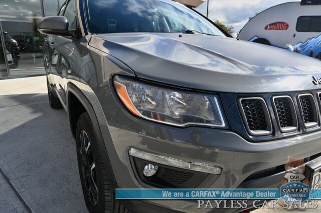 2020 Jeep Compass Trailhawk / 4X4 / Automatic / Premium Leather Trimmed Seats / Cruise Control / Apple CarPlay & Android Auto / Power Windows, Locks & Mirrors / Keyless Entry & Start / Back Up Cam / 30 MPG Anchorage AK