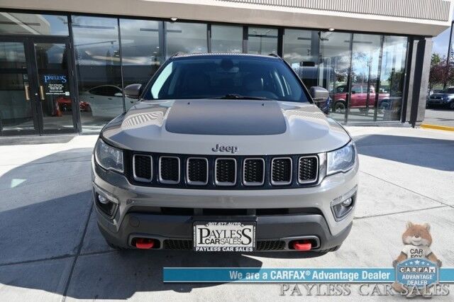 2020 Jeep Compass Trailhawk / 4X4 / Automatic / Premium Leather Trimmed Seats / Cruise Control / Apple CarPlay & Android Auto / Power Windows, Locks & Mirrors / Keyless Entry & Start / Back Up Cam / 30 MPG Anchorage AK