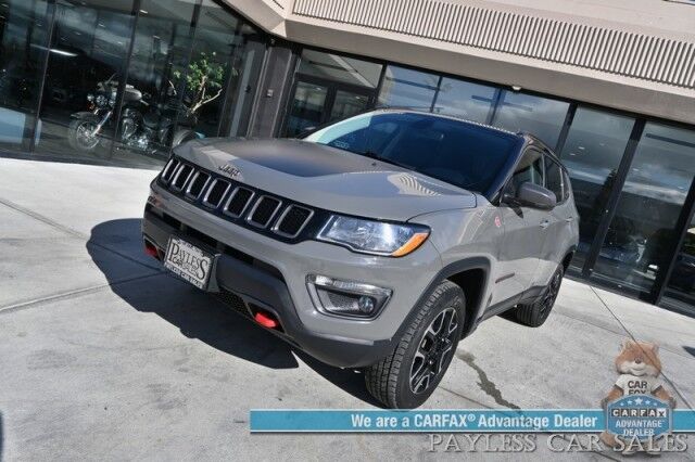 2020 Jeep Compass Trailhawk / 4X4 / Automatic / Premium Leather Trimmed Seats / Cruise Control / Apple CarPlay & Android Auto / Power Windows, Locks & Mirrors / Keyless Entry & Start / Back Up Cam / 30 MPG Anchorage AK