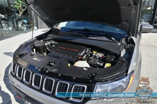 2020 Jeep Compass Trailhawk / 4X4 / Automatic / Premium Leather Trimmed Seats / Cruise Control / Apple CarPlay & Android Auto / Power Windows, Locks & Mirrors / Keyless Entry & Start / Back Up Cam / 30 MPG Anchorage AK
