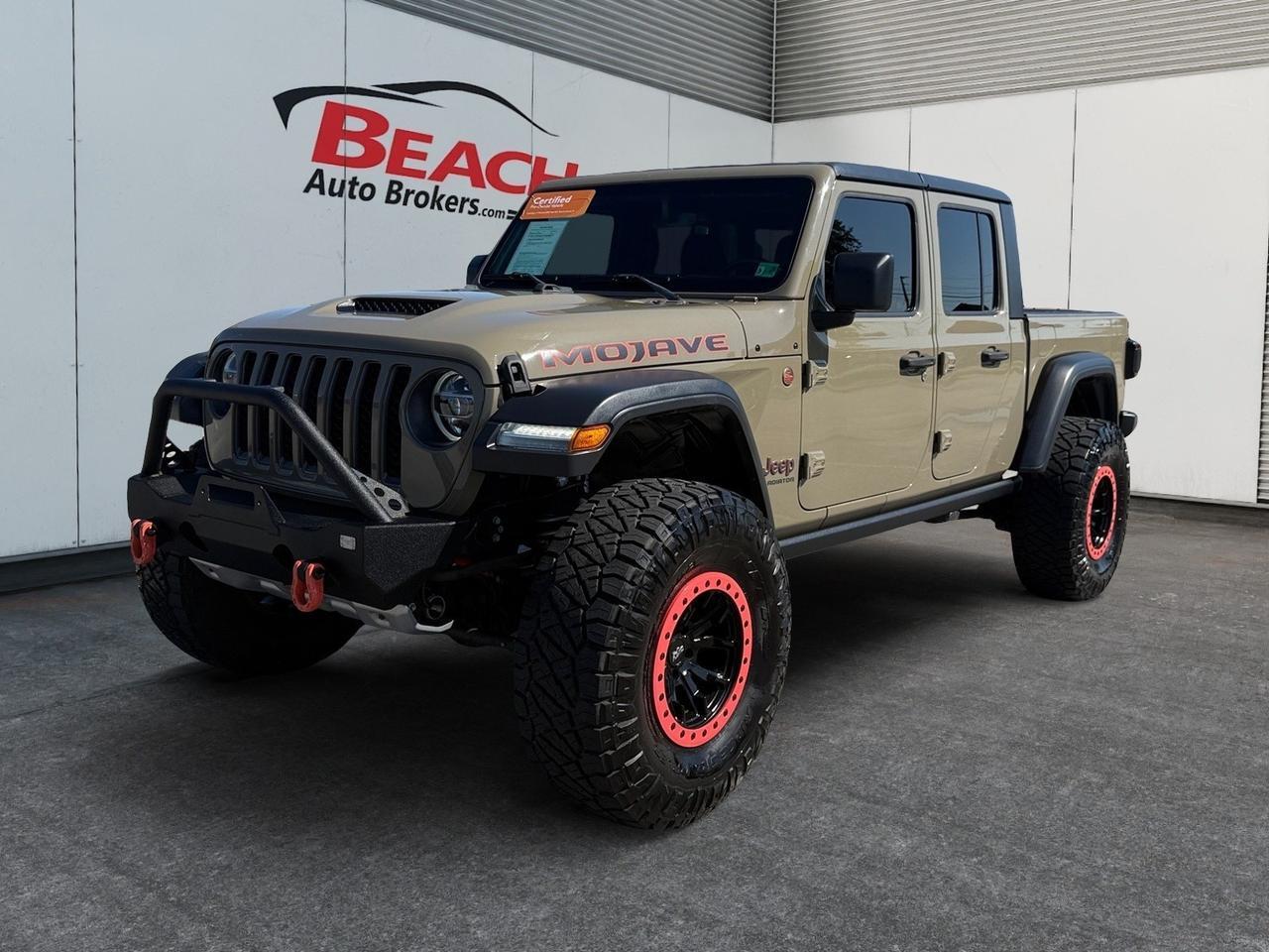 2020 Jeep Gladiator Mojave, TONNEAU COVER, TOW HOOKS, SLIDING REAR WINDOW, BACKUP CAMERA, APPLE CARPLAY/ANDROID AUTO, HEATED SEATS, HEATED STEERING WHEEL, LIFT KIT, 4X4, TOW PACKAGE, ALL WEATHER FLOOR MATS, LOW MILES, COME AND CHECK OUT THIS GLADITOR TODAY! Norfolk VA
