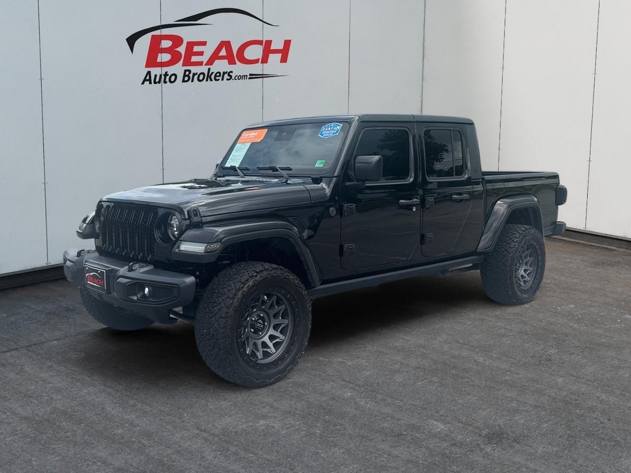 2020 Jeep Gladiator OVERLAND, HEATED STEERING WHEEL, SUNROOF, ADAPTIVE CRUISE CONTROL, NAVIGATION, TOWING PACKAGE, KEYLESS ENTRY & START, HEATED SEATS, CLEAN CARFAX, TEST DRIVE IT TODAY AND SEE WHY THIS ONE STANDS OUT!!! Norfolk VA