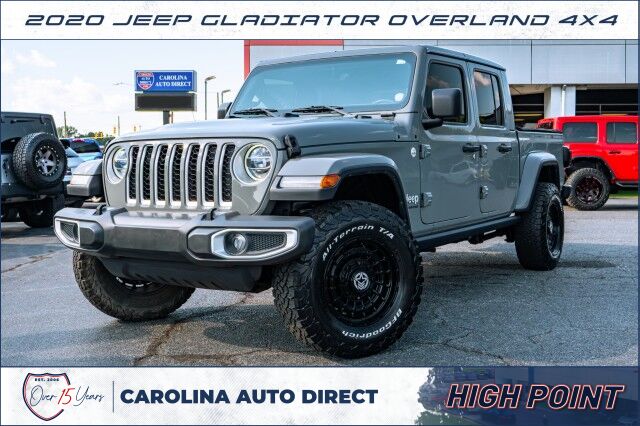 2020 Jeep Gladiator Overland 4X4 / Wheels & Tires / Heated Seats / LED Group! High Point NC