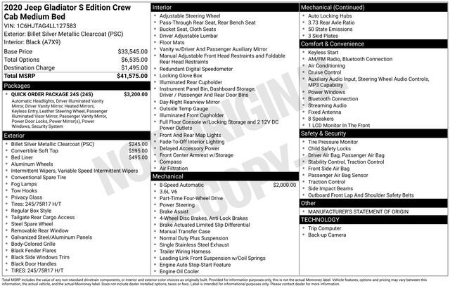 2020 Jeep Gladiator Sport Raleigh NC