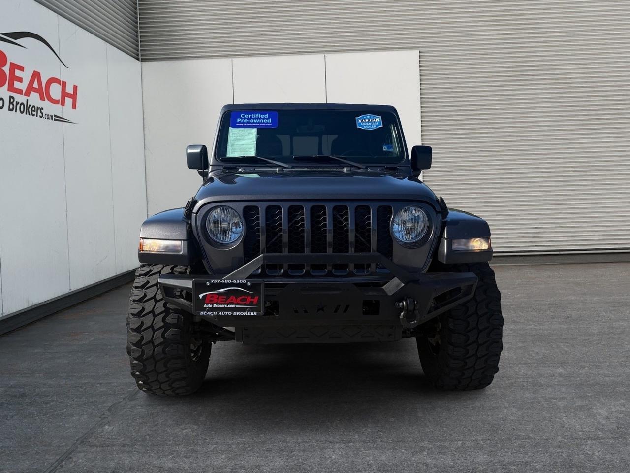 2020 Jeep Gladiator Sport S 4X4, HEATED SEATS, HEATED STEERING WHEEL, APPLE CARPLAY/ANDROID AUTO, BACKUP CAMERA, POWER/HEATED MIRRORS, TOW PACKAGE, UNIVERSAL GARAGE DOOR OPENER, REMOTE START, ONLY 1 OWNER, CLEAN CARFAX! Norfolk VA