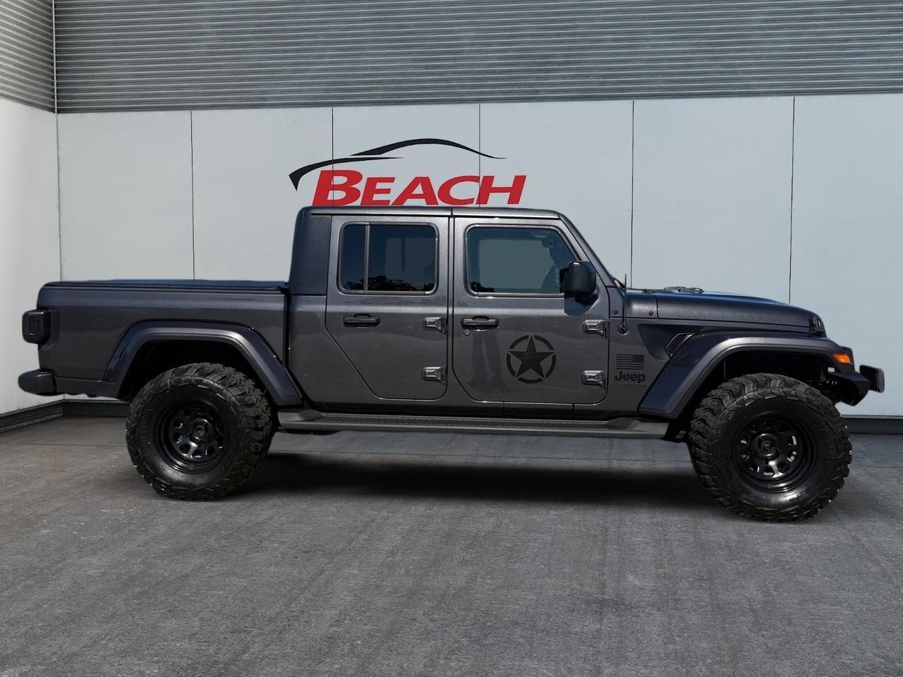 2020 Jeep Gladiator Sport S 4X4, HEATED SEATS, HEATED STEERING WHEEL, APPLE CARPLAY/ANDROID AUTO, BACKUP CAMERA, POWER/HEATED MIRRORS, TOW PACKAGE, UNIVERSAL GARAGE DOOR OPENER, REMOTE START, ONLY 1 OWNER, CLEAN CARFAX! Norfolk VA