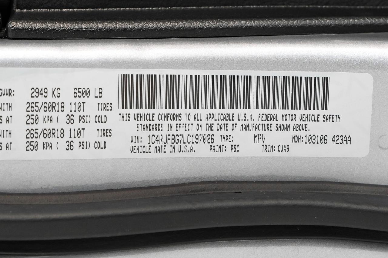 2020 Jeep Grand Cherokee LIMITED 4WD BLIND SPOT NAVIGATION SUNROOF LEATHER HEATED SEATS R Carrollton TX