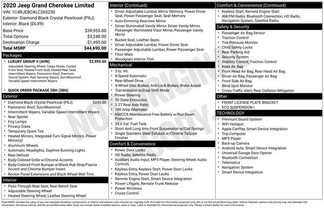 2020 Jeep Grand Cherokee Limited Raleigh NC