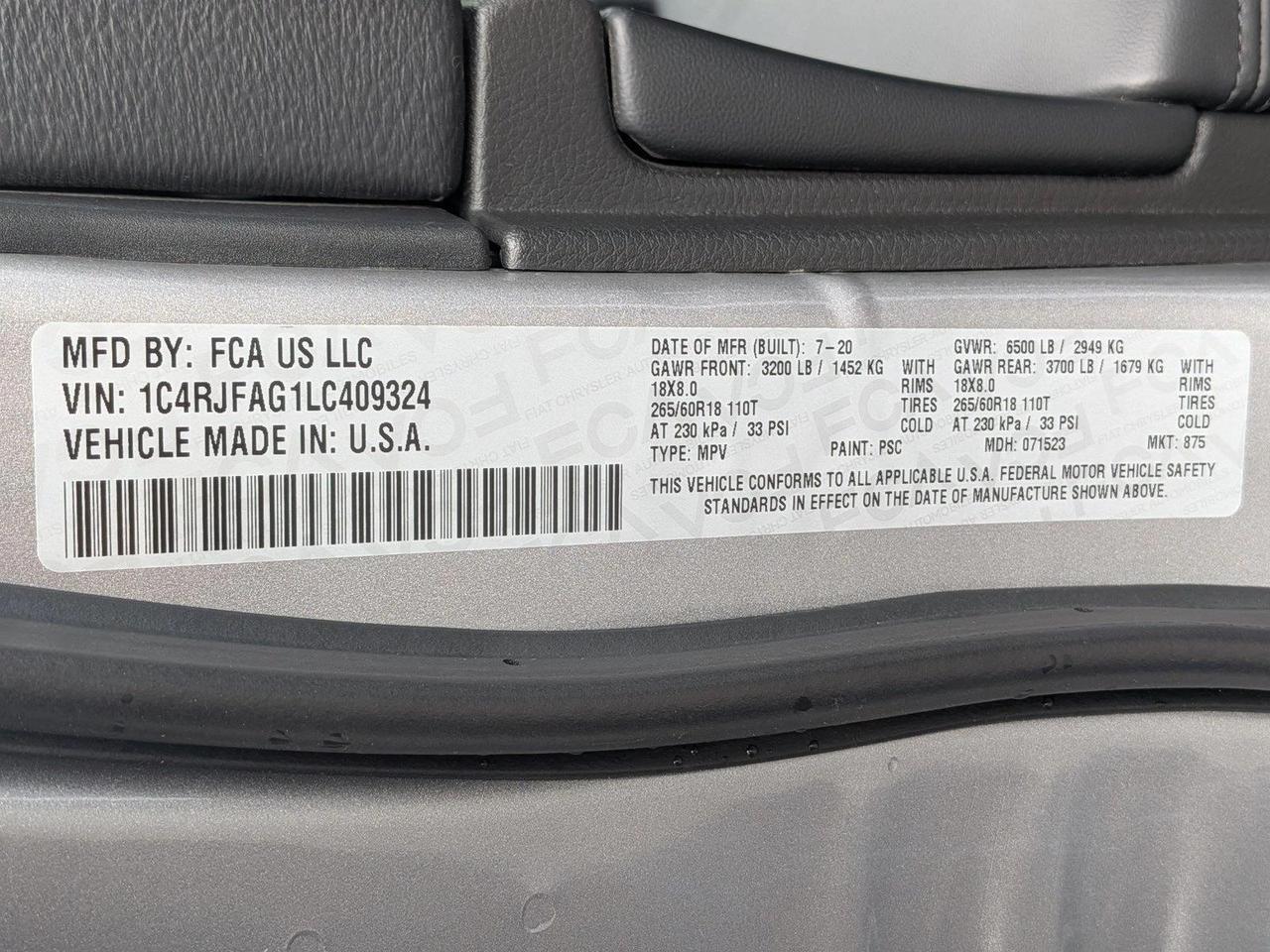 2020 Jeep Grand Cherokee North Roseville CA