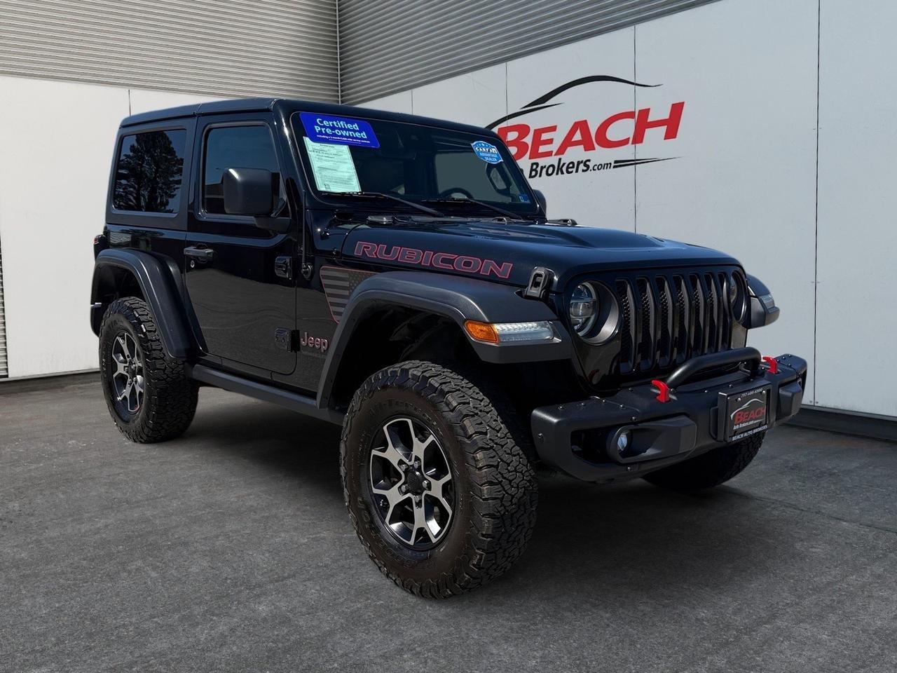 2020 Jeep Wrangler Rubicon, HEATED SEATS, HEATED STEERING WHEEL, BACKUP CAMERA, APPLE CARPLAY/ANDROID AUTO, POWER MIRRORS, BLIND SPOT ALERT, UNIVERSAL GARAGE DOOR OPENER, NAVIGATION, CLEAN CARFAX!