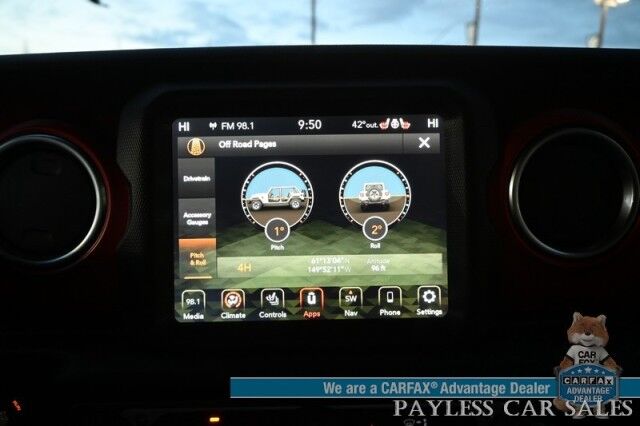 2020 Jeep Wrangler Unlimited Rubicon / 4X4 / Auto Start / Heated Leather Seats / Heated Steering Wheel / NAV / Alpine Speakers / Adaptive Cruise Control / Blind Spot Alert / Apple CarPlay & Android Auto / ZEON12-S Winch / FUEL Wheels / Tow Pkg Anchorage AK