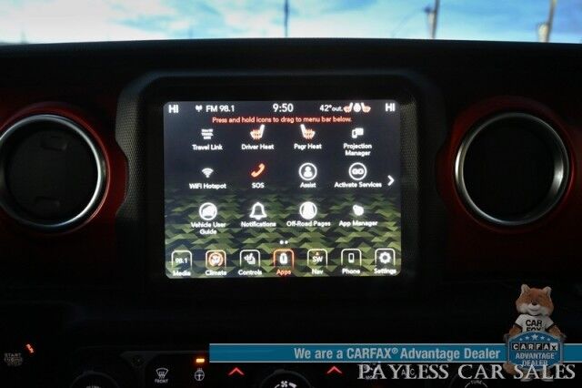 2020 Jeep Wrangler Unlimited Rubicon / 4X4 / Auto Start / Heated Leather Seats / Heated Steering Wheel / NAV / Alpine Speakers / Adaptive Cruise Control / Blind Spot Alert / Apple CarPlay & Android Auto / ZEON12-S Winch / FUEL Wheels / Tow Pkg Anchorage AK