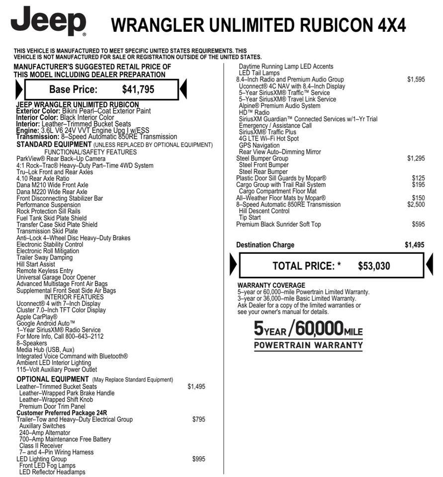 2020 Jeep Wrangler Unlimited Rubicon 4X4 / UPGRADES / Steel Bumper Group! Lincolnton NC