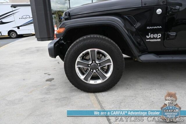2020 Jeep Wrangler Unlimited Sahara / 4X4 / Hybrid / Automatic / Hardtop / Power Locks, Windows & Mirrors / Apple CarPlay & Android Auto / Back Up Camera / Air Conditioning / Cruise Control / Alloy Wheels / 22 MPG / 1-Owner Anchorage AK