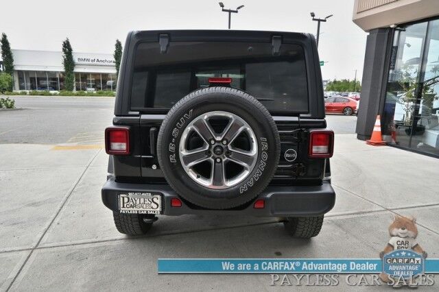 2020 Jeep Wrangler Unlimited Sahara / 4X4 / Hybrid / Automatic / Hardtop / Power Locks, Windows & Mirrors / Apple CarPlay & Android Auto / Back Up Camera / Air Conditioning / Cruise Control / Alloy Wheels / 22 MPG / 1-Owner Anchorage AK