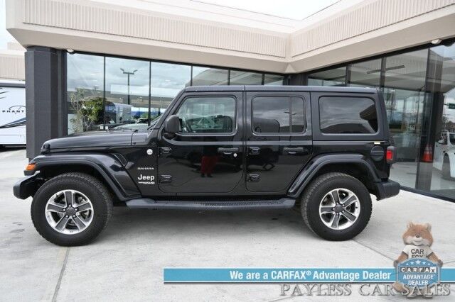 2020 Jeep Wrangler Unlimited Sahara / 4X4 / Hybrid / Automatic / Hardtop / Power Locks, Windows & Mirrors / Apple CarPlay & Android Auto / Back Up Camera / Air Conditioning / Cruise Control / Alloy Wheels / 22 MPG / 1-Owner Anchorage AK