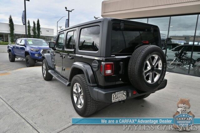 2020 Jeep Wrangler Unlimited Sahara / 4X4 / Hybrid / Automatic / Hardtop / Power Locks, Windows & Mirrors / Apple CarPlay & Android Auto / Back Up Camera / Air Conditioning / Cruise Control / Alloy Wheels / 22 MPG / 1-Owner Anchorage AK