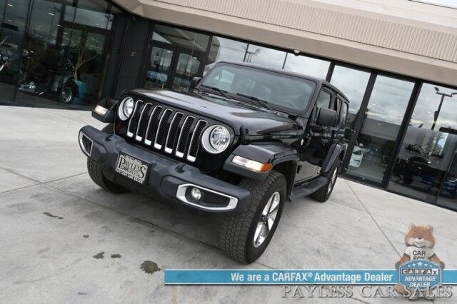 2020 Jeep Wrangler Unlimited Sahara / 4X4 / Hybrid / Automatic / Hardtop / Power Locks, Windows & Mirrors / Apple CarPlay & Android Auto / Back Up Camera / Air Conditioning / Cruise Control / Alloy Wheels / 22 MPG / 1-Owner Anchorage AK