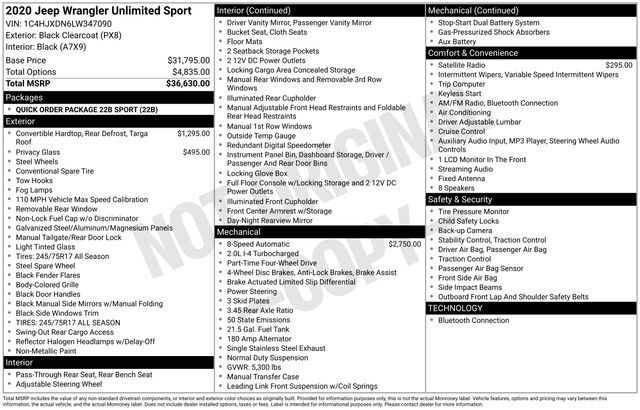 2020 Jeep Wrangler Unlimited Sport Raleigh NC