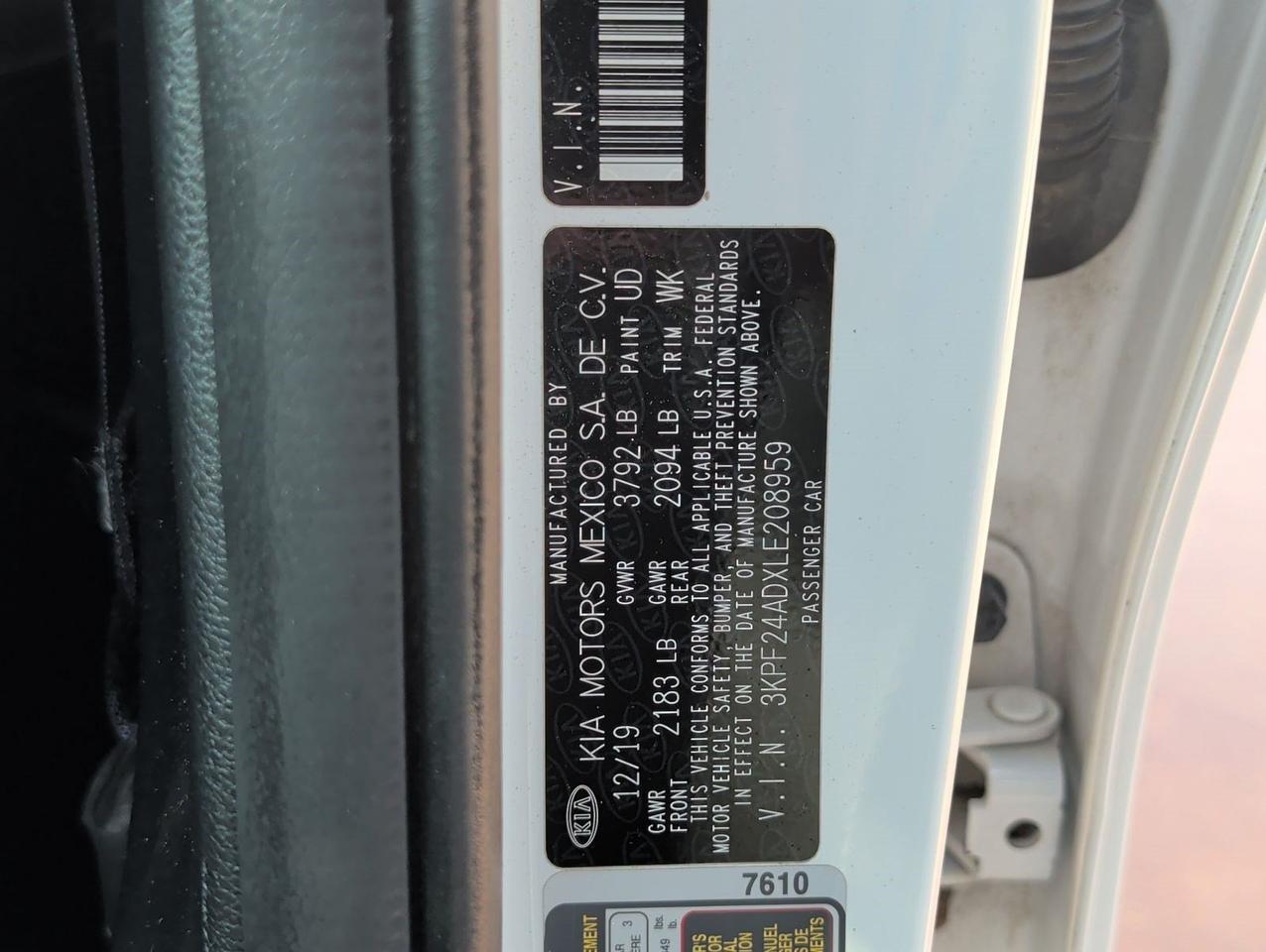 2020 Kia Forte LXS San Juan TX