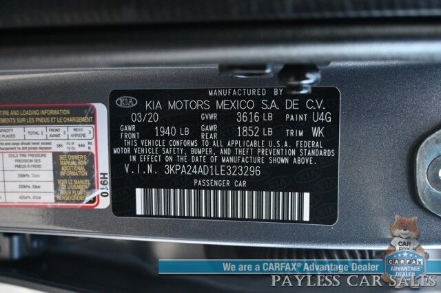 2020 Kia Rio S / Automatic / Premium Cloth Seats / Apple CarPlay & Android Auto / AUX & USB Input / Back Up Camera / Cruise Control / Heated Mirrors / Air Conditioning / 41 MPG / Only 31k Miles Anchorage AK