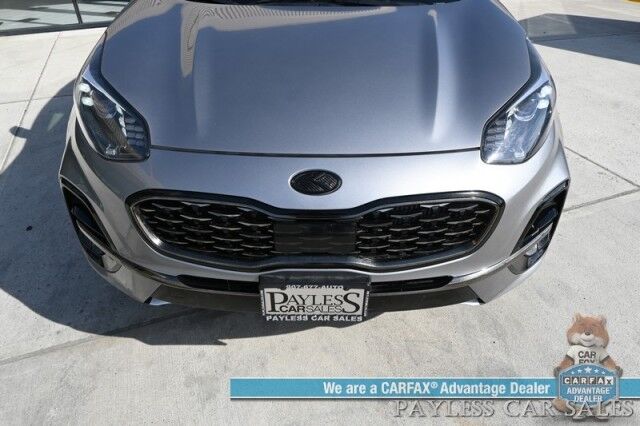 2020 Kia Sportage SX Turbo / AWD / Heated & Cooled Leather Seats / Heated Steering / NAV / Panoramic Sunroof / Adaptive Cruise / Blind Spot & Lane Alert / Apple CarPlay & Android Auto / Back Up Camera / Keyless Entry & Start / Tow Pkg Anchorage AK