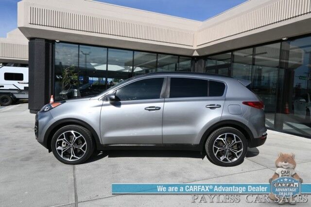 2020 Kia Sportage SX Turbo / AWD / Heated & Cooled Leather Seats / Heated Steering / NAV / Panoramic Sunroof / Adaptive Cruise / Blind Spot & Lane Alert / Apple CarPlay & Android Auto / Back Up Camera / Keyless Entry & Start / Tow Pkg Anchorage AK