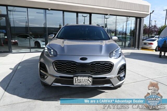 2020 Kia Sportage SX Turbo / AWD / Heated & Cooled Leather Seats / Heated Steering / NAV / Panoramic Sunroof / Adaptive Cruise / Blind Spot & Lane Alert / Apple CarPlay & Android Auto / Back Up Camera / Keyless Entry & Start / Tow Pkg Anchorage AK