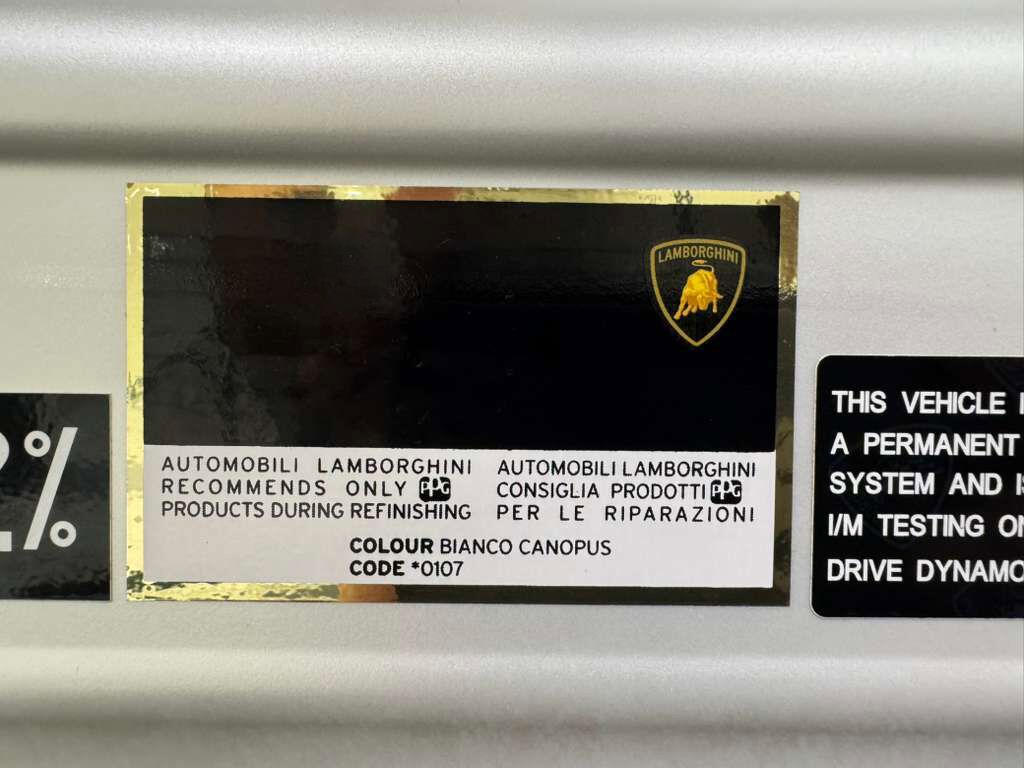 2020 Lamborghini Aventador SVJ Roadster Bianco Canopus paint, painted &quot;SVJ&quot;, Ad Personam interior, comfort seats AND MUCH MORE! Fort Lauderdale FL