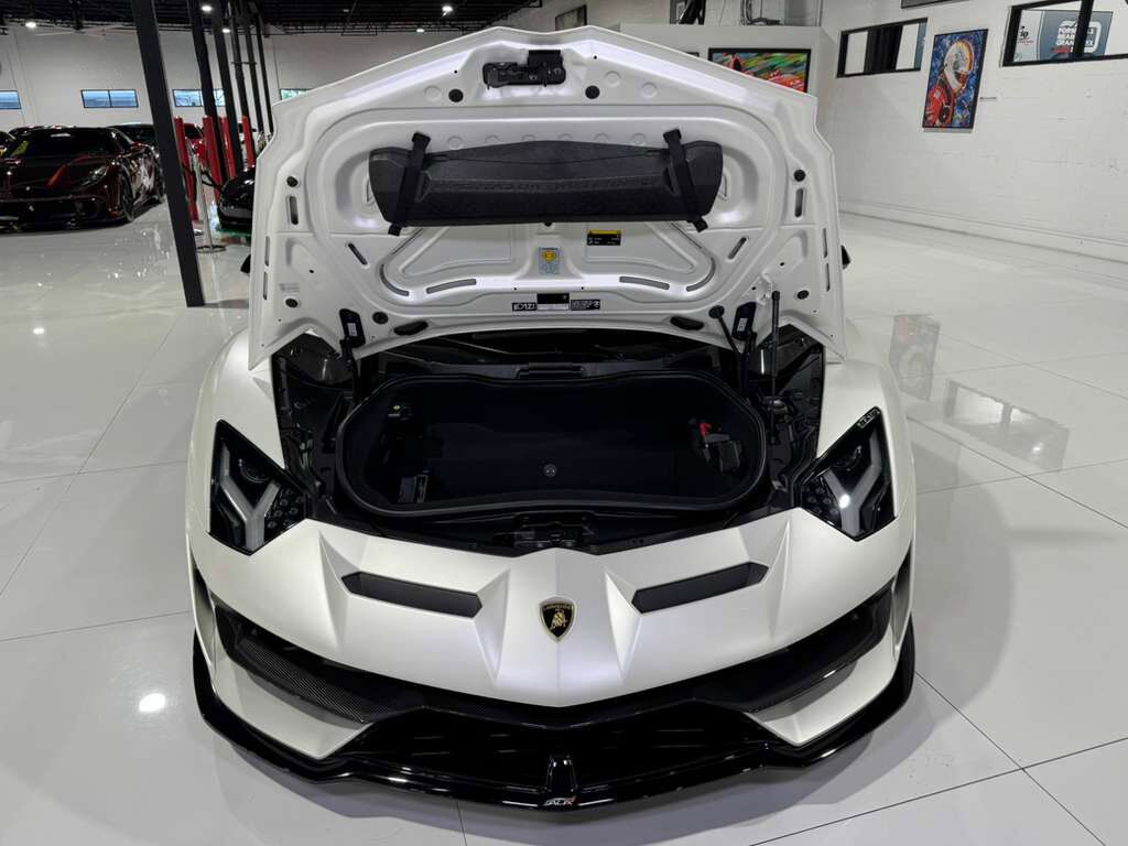 2020 Lamborghini Aventador SVJ Roadster Bianco Canopus paint, painted &quot;SVJ&quot;, Ad Personam interior, comfort seats AND MUCH MORE! Fort Lauderdale FL