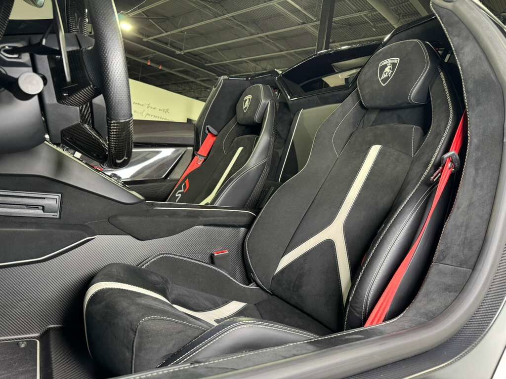 2020 Lamborghini Aventador SVJ Roadster Bianco Canopus paint, painted &quot;SVJ&quot;, Ad Personam interior, comfort seats AND MUCH MORE! Fort Lauderdale FL