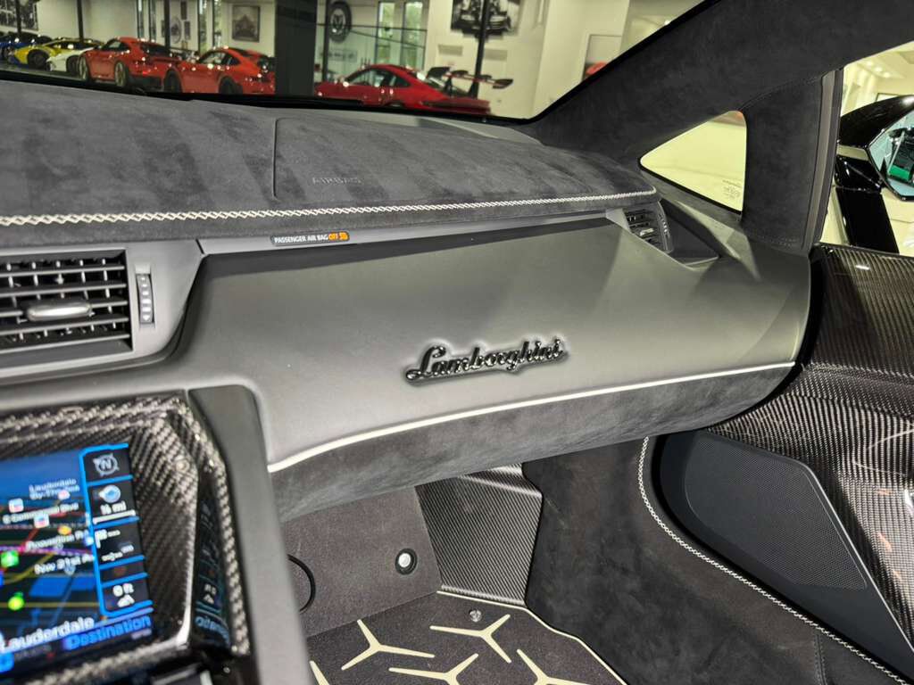 2020 Lamborghini Aventador SVJ Roadster Bianco Canopus paint, painted &quot;SVJ&quot;, Ad Personam interior, comfort seats AND MUCH MORE! Fort Lauderdale FL
