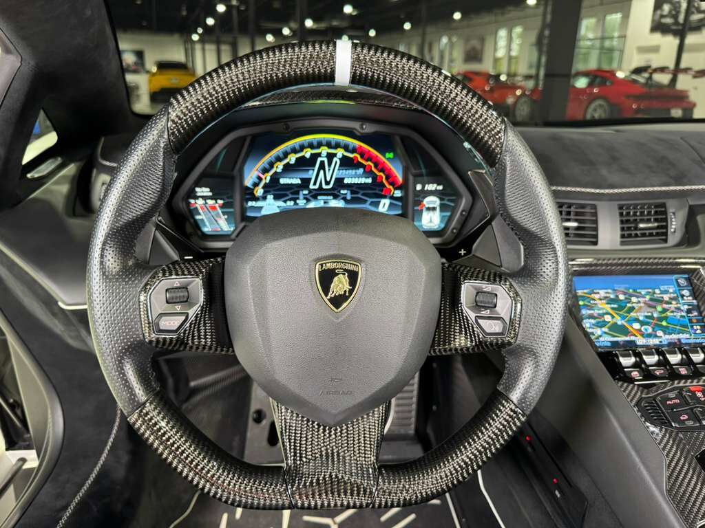 2020 Lamborghini Aventador SVJ Roadster Bianco Canopus paint, painted &quot;SVJ&quot;, Ad Personam interior, comfort seats AND MUCH MORE! Fort Lauderdale FL