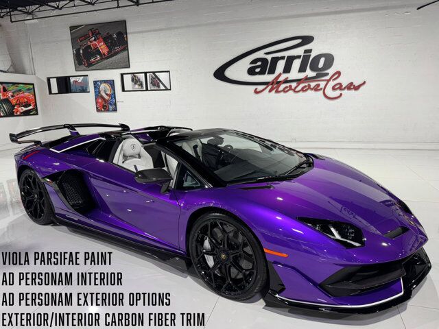 2020 Lamborghini Aventador SVJ Roadster Viola Parsifae paint, Ad Personam options, carbon galore AND MORE!! Fort Lauderdale FL