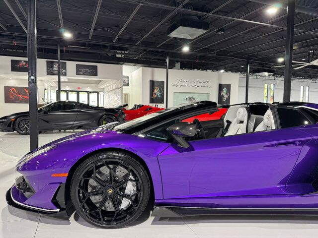 2020 Lamborghini Aventador SVJ Roadster Viola Parsifae paint, Ad Personam options, carbon galore AND MORE!! Fort Lauderdale FL