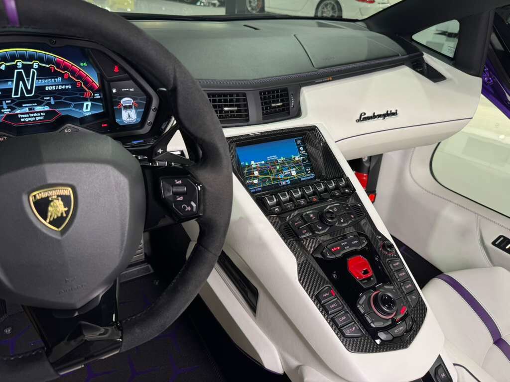 2020 Lamborghini Aventador SVJ Roadster Viola Pasifae paint, Ad Personam options, carbon galore AND MORE!! Fort Lauderdale FL