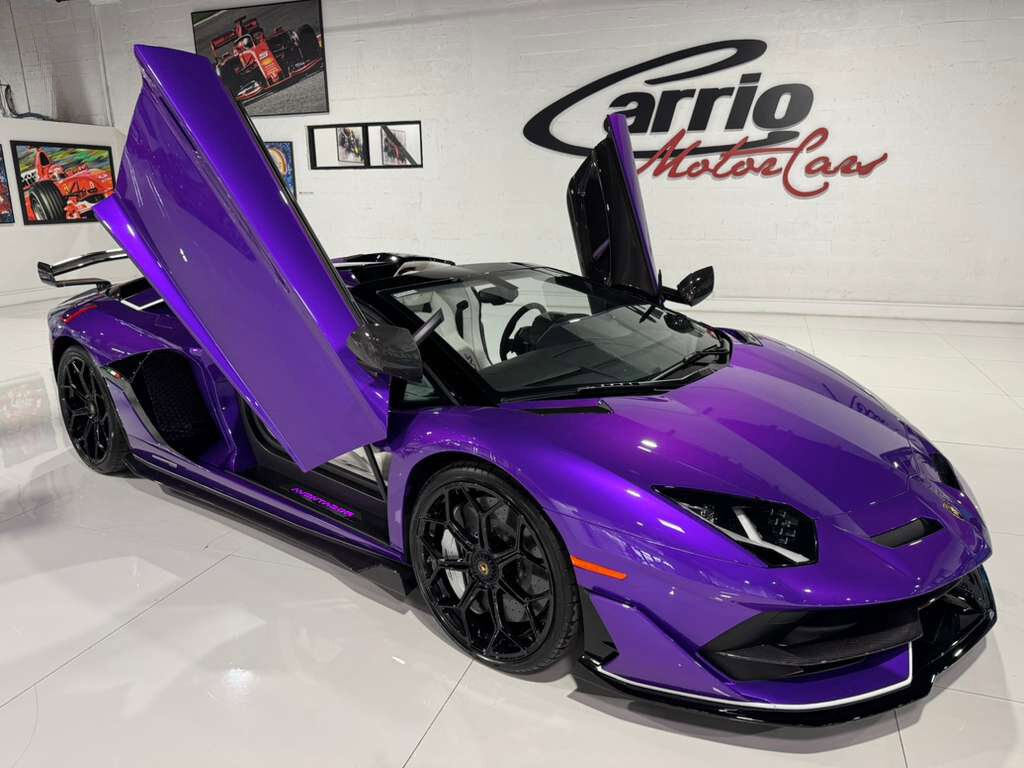 2020 Lamborghini Aventador SVJ Roadster Viola Pasifae paint, Ad Personam options, carbon galore AND MORE!! Fort Lauderdale FL