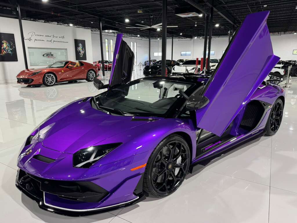 2020 Lamborghini Aventador SVJ Roadster Viola Pasifae paint, Ad Personam options, carbon galore AND MORE!! Fort Lauderdale FL