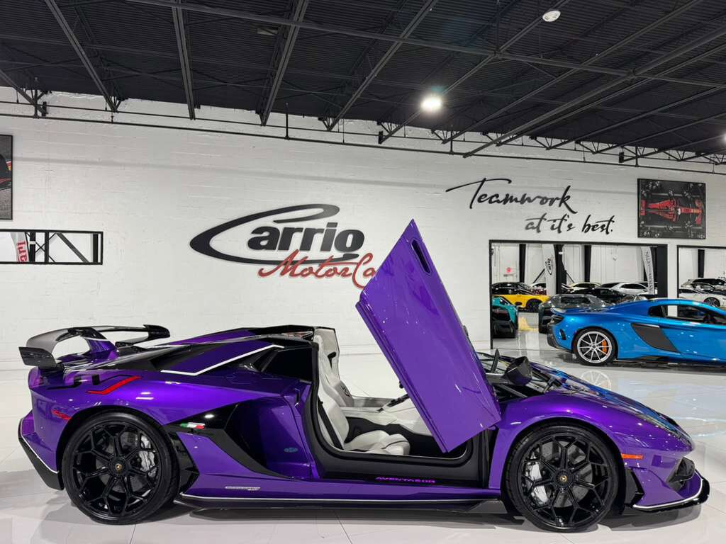 2020 Lamborghini Aventador SVJ Roadster Viola Pasifae paint, Ad Personam options, carbon galore AND MORE!! Fort Lauderdale FL