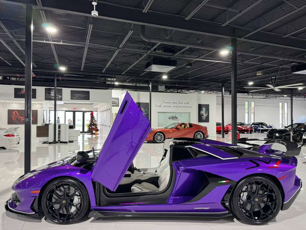 2020 Lamborghini Aventador SVJ Roadster Viola Pasifae paint, Ad Personam options, carbon galore AND MORE!! Fort Lauderdale FL