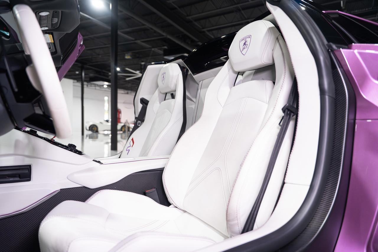2020 Lamborghini Aventador SVJ Roadster Viola SE30 paint,painted "SVJ",Ad Personam interior,Sensonum audio,carbon galore & MORE Fort Lauderdale FL