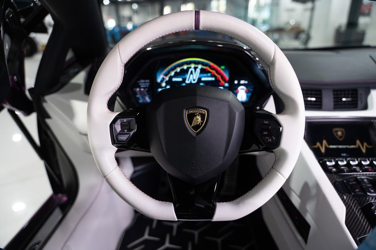 2020 Lamborghini Aventador SVJ Roadster Viola SE30 paint,painted "SVJ",Ad Personam interior,Sensonum audio,carbon galore & MORE Fort Lauderdale FL